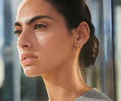 Bike Lock Huggie Earrings