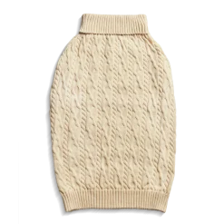 Cable Knit Dog Sweater