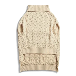 Cable Knit Dog Sweater