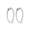 1 Carat Diamond Hoop Earrings