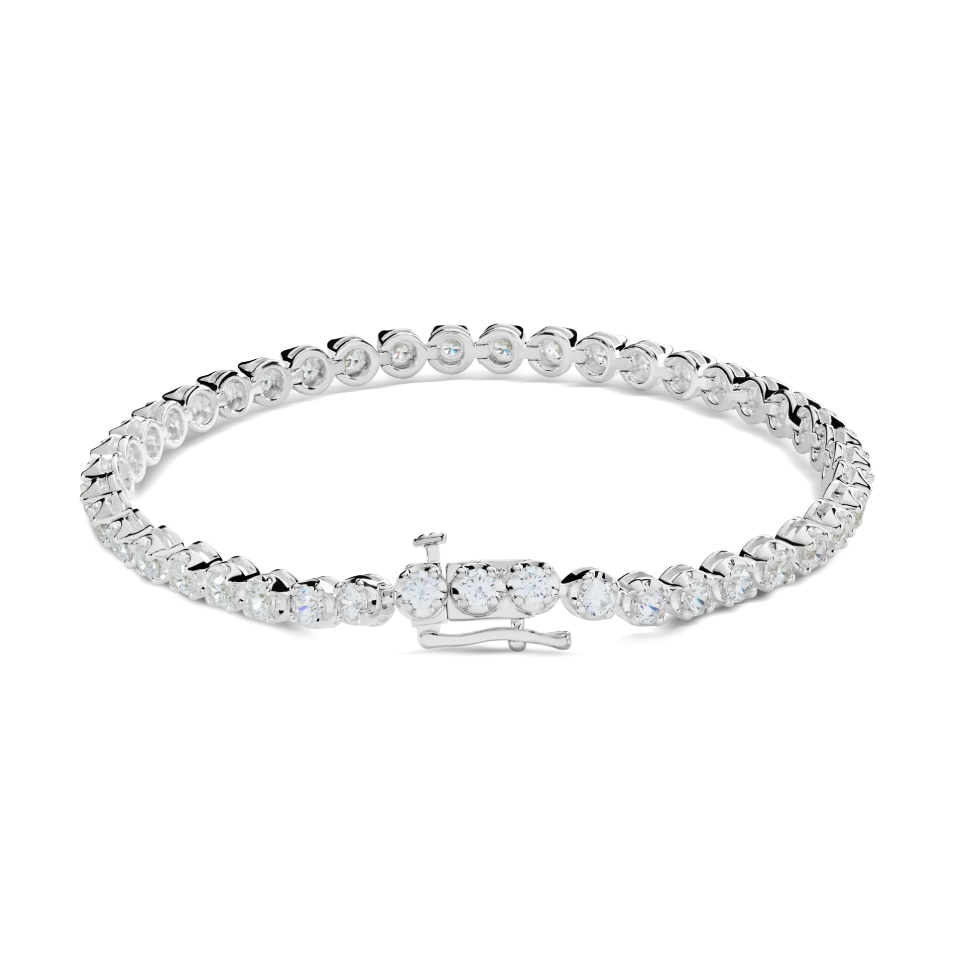 4 Carat 7" Diamond Tennis Bracelet