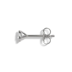 1/4 Carat Round Diamond Bezel Studs