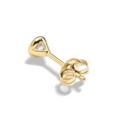 1/4 Carat Round Diamond Bezel Studs