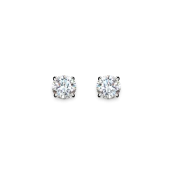 1 Carat Round Diamond Studs