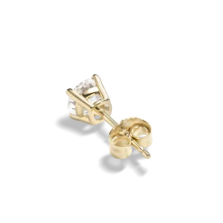 1 Carat Round Diamond Studs