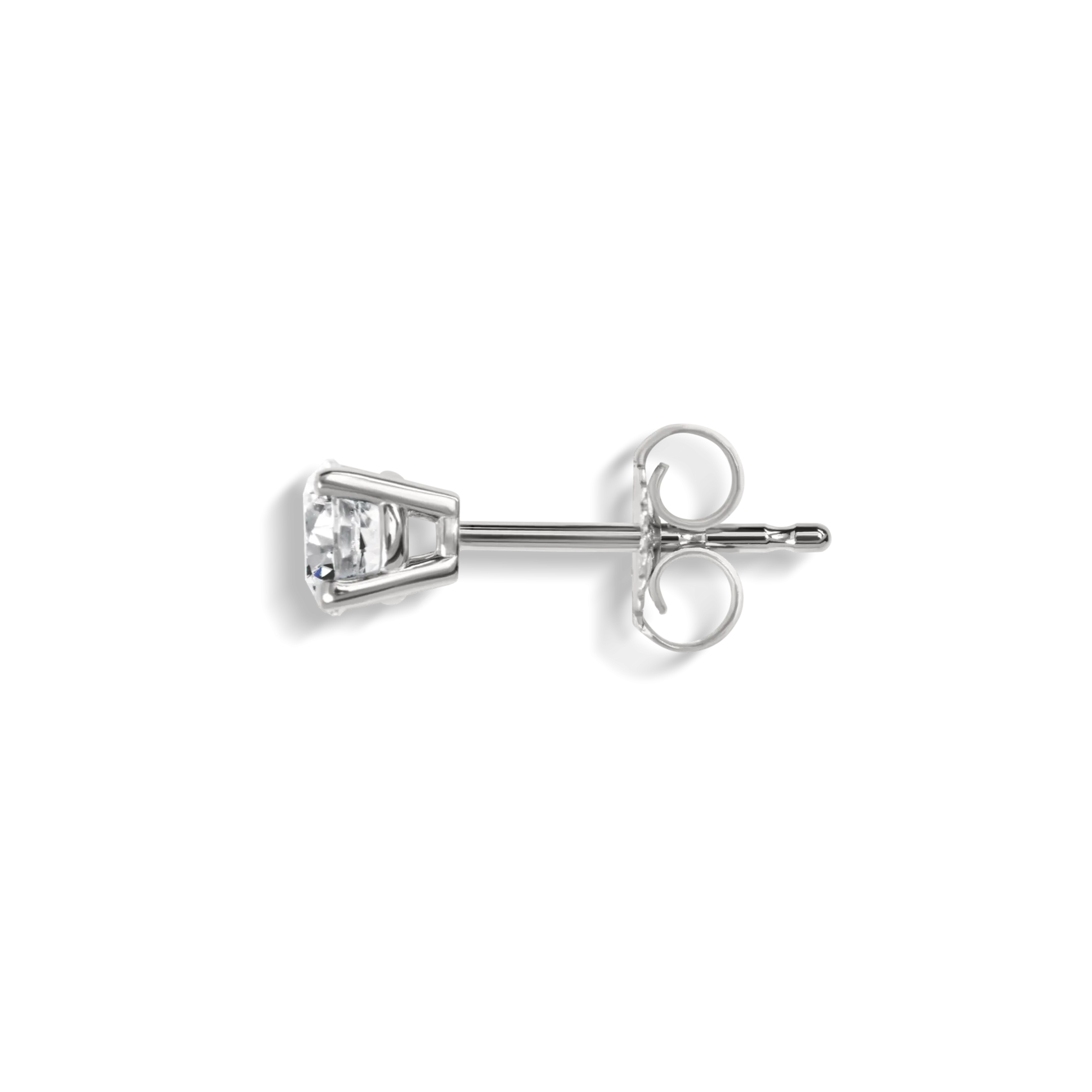 1/2 Carat Round Diamond Studs
