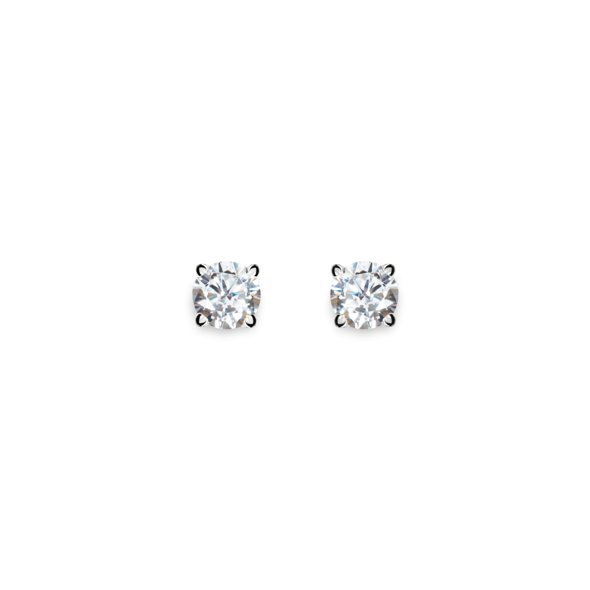 1/2 Carat Round Diamond Studs