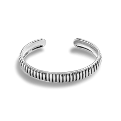 Coin Edge Cuff Bracelet