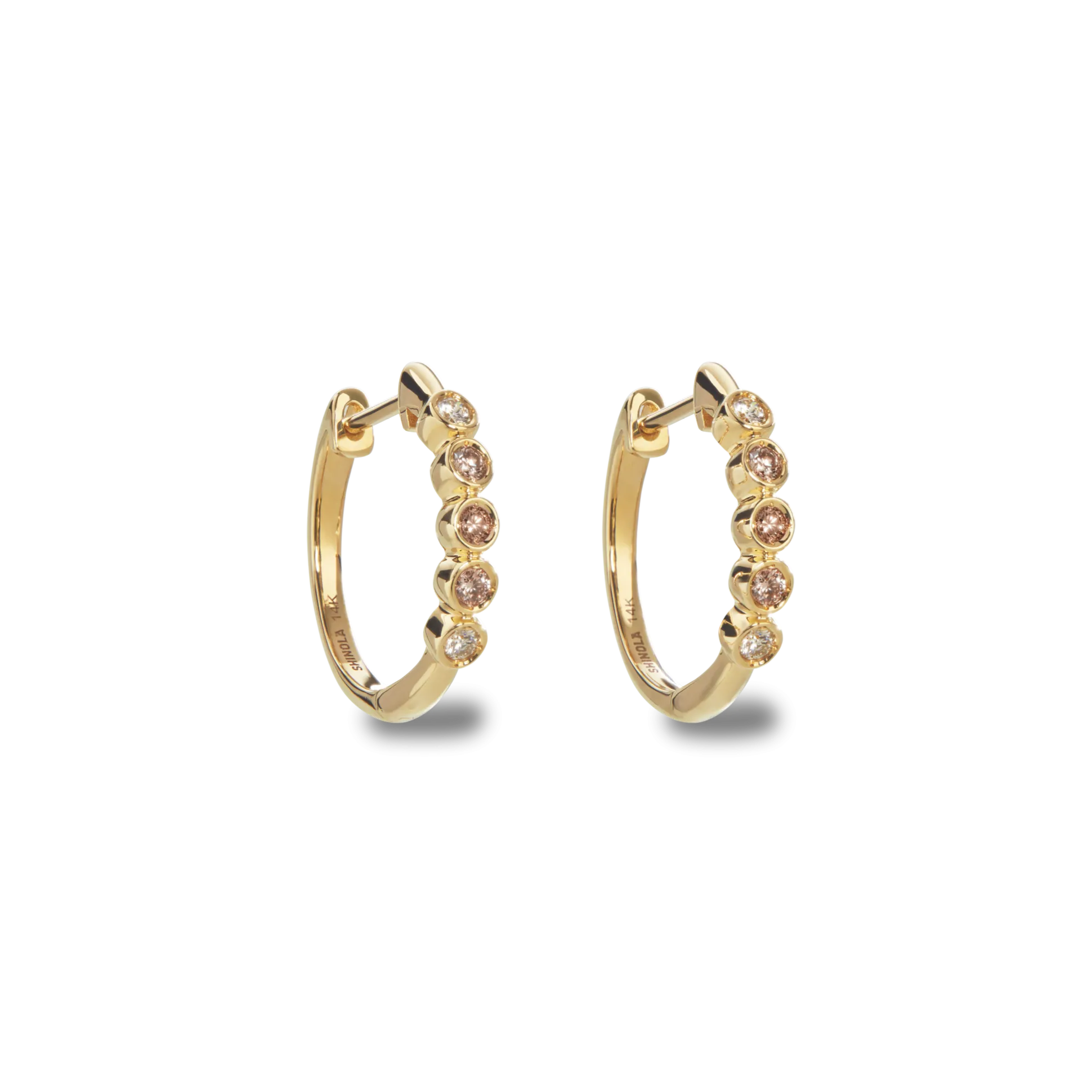 Desert Diamond Huggie Earrings