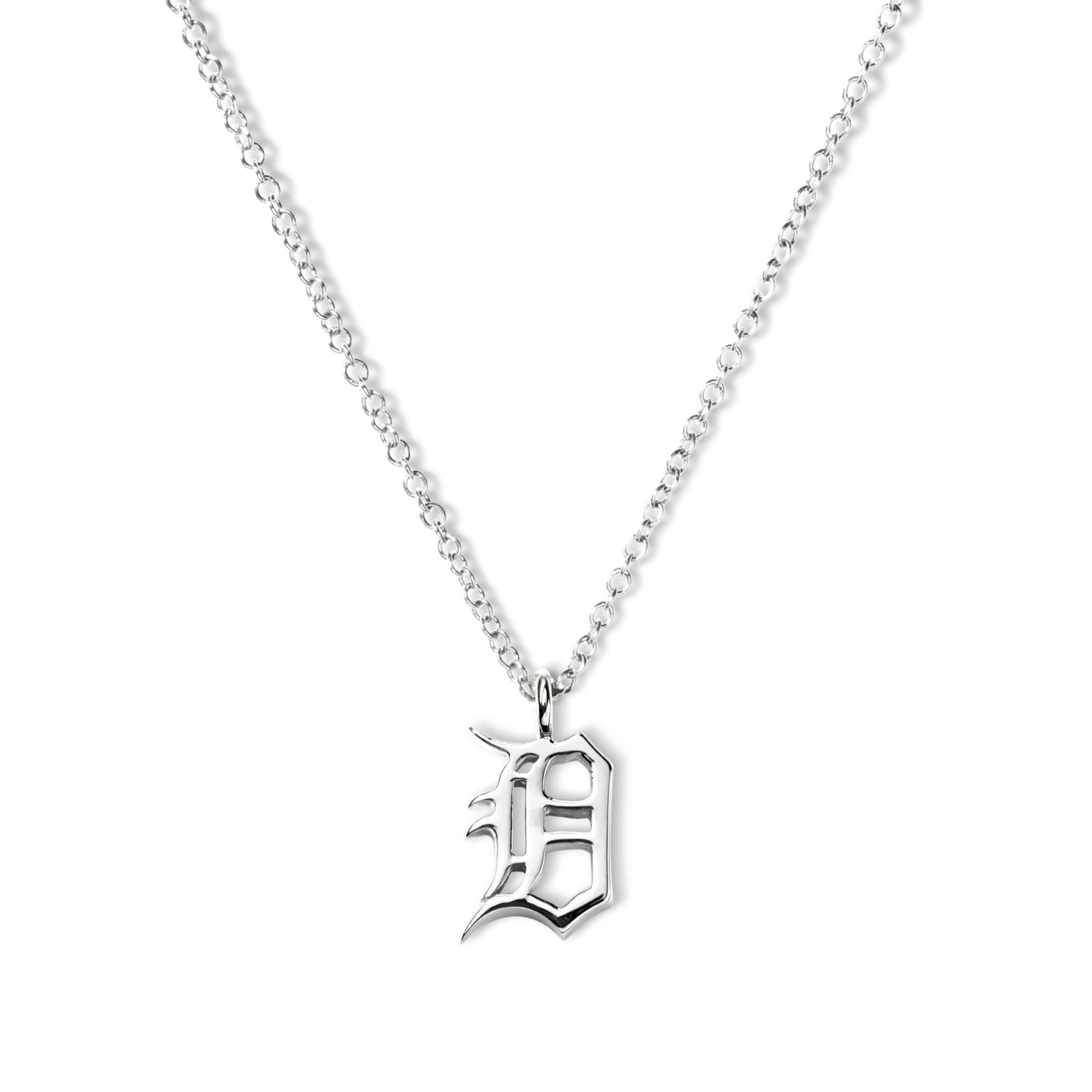 Detroit "D" Charm Necklace