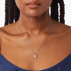 Detroit "D" Charm Necklace