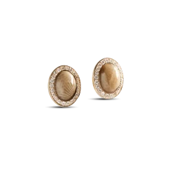 Diamond Pave Book Petoskey Studs
