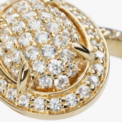 Diamond Pave Oval Ring