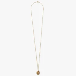 Diamond Pave Petoskey Necklace