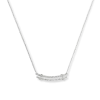 Diamond Pave Rivet Double Row Necklace