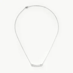 Diamond Pave Rivet Double Row Necklace