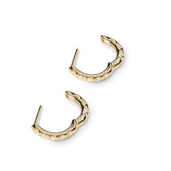 Diamond Petite Round Huggie Earrings