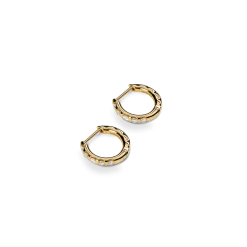 Diamond Petite Round Huggie Earrings