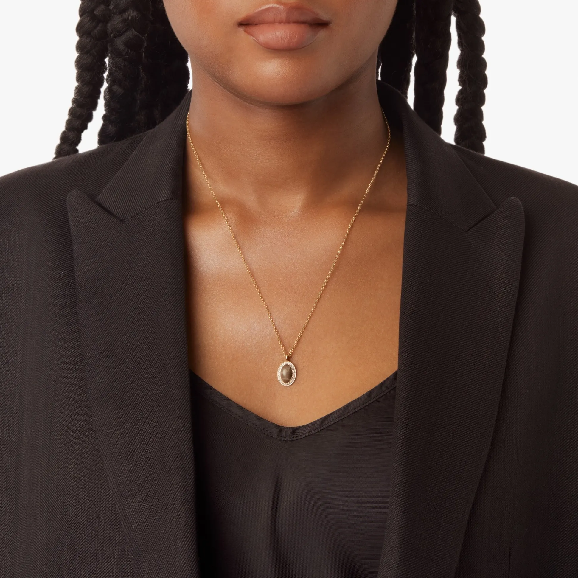 Diamond Petoskey Petite Necklace