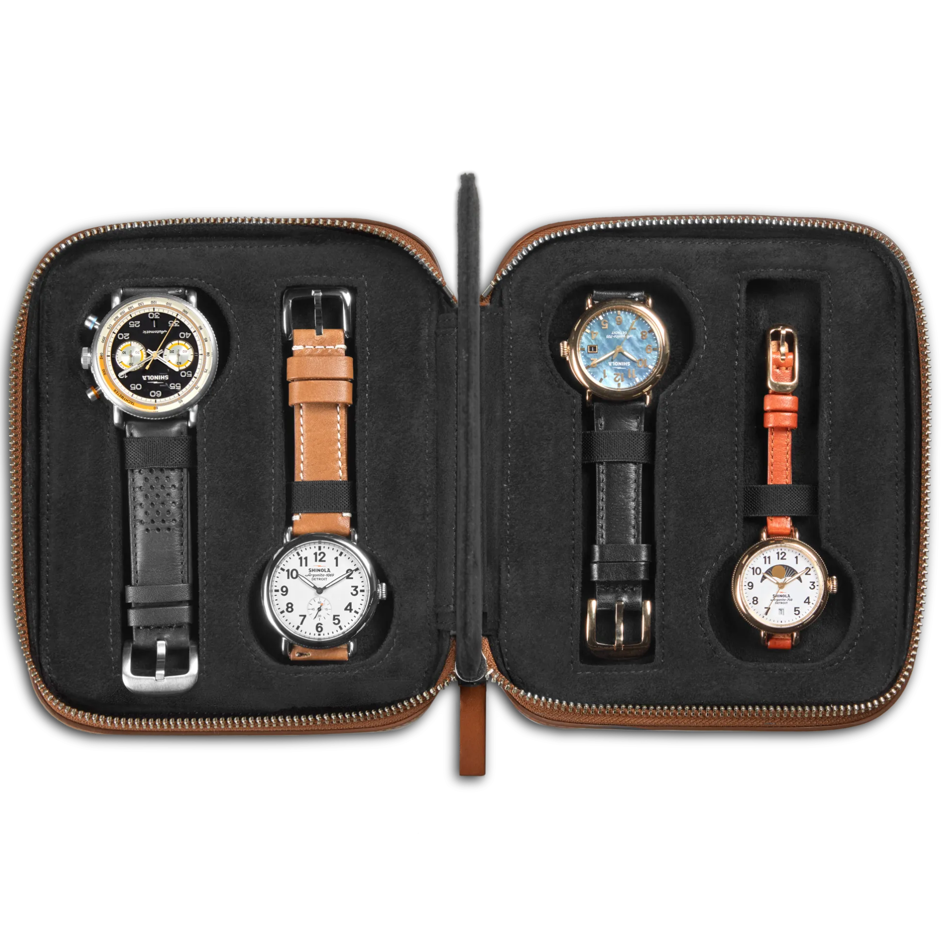 Four Watch Travel Case