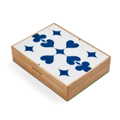 Lacquered Wood Poker Set