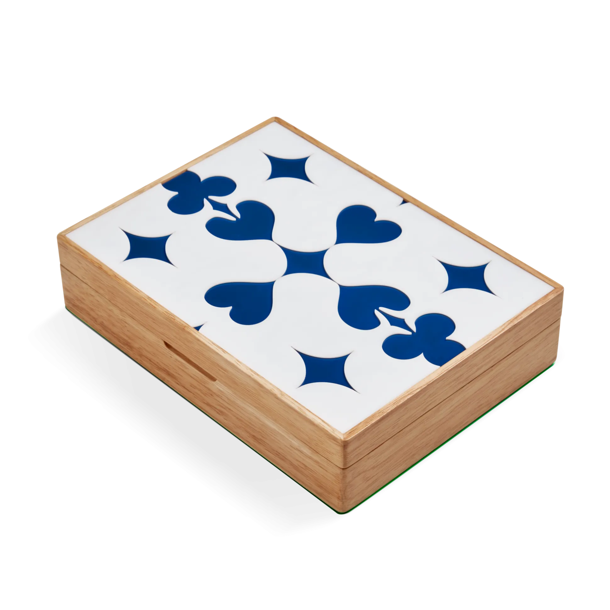 Lacquered Wood Poker Set