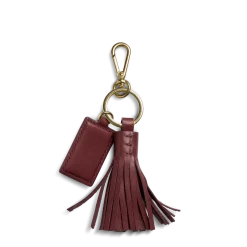 Leather Tassel Keychain