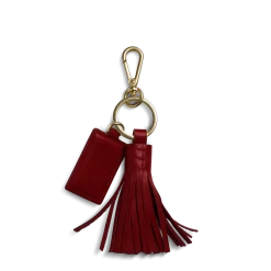 Leather Tassel Keychain