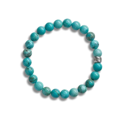 8mm Beaded Bracelet Turquoise