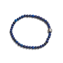 4mm Beaded Lapis Bracelet