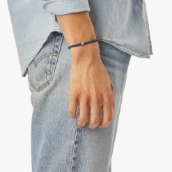 4mm Beaded Lapis Bracelet