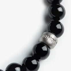 8mm Beaded Onyx Bracelet