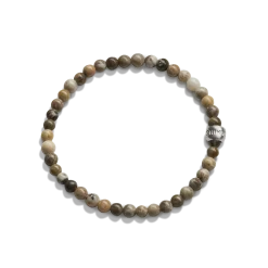 4mm Beaded Petoskey Bracelet