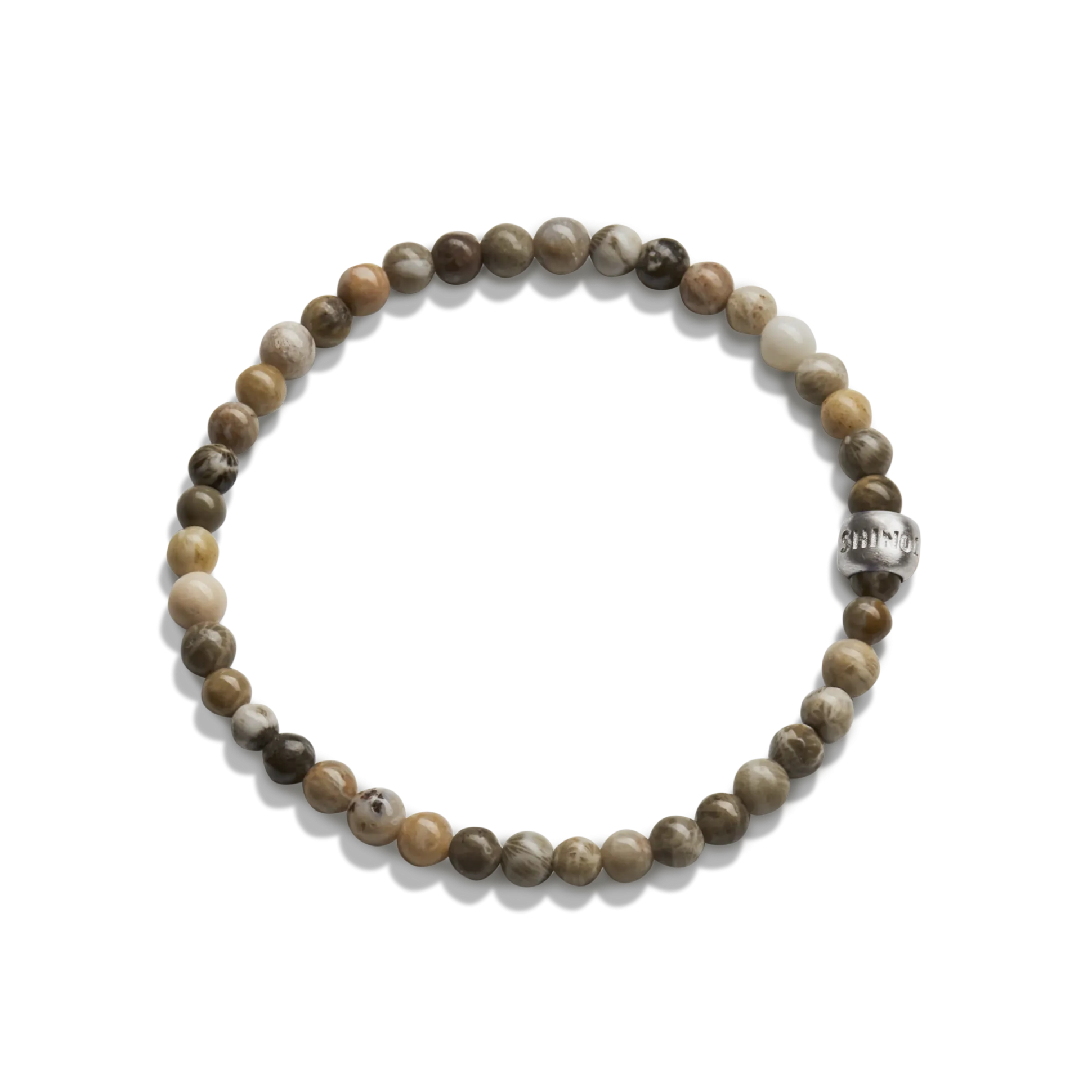 4mm Beaded Petoskey Bracelet