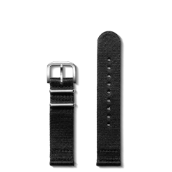 20mm Black G10 Nylon Watch Strap
