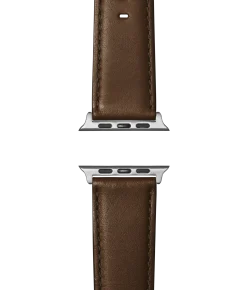 20mm Black Leather Apple Watch Strap