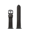 20mm Black Leather Apple Watch Strap