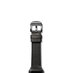 20mm Black Leather Apple Watch Strap