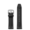 24mm Black Rubber Watch Strap