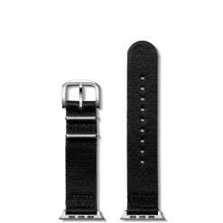 20mm Black Split Nylon Apple Watch Strap