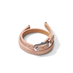 8mm Blush Double Wrap Leather Watch Strap