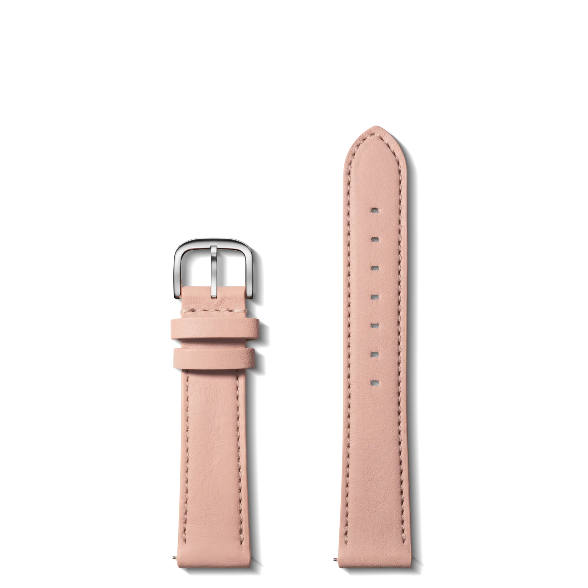 18mm Blush Leather Watch Strap