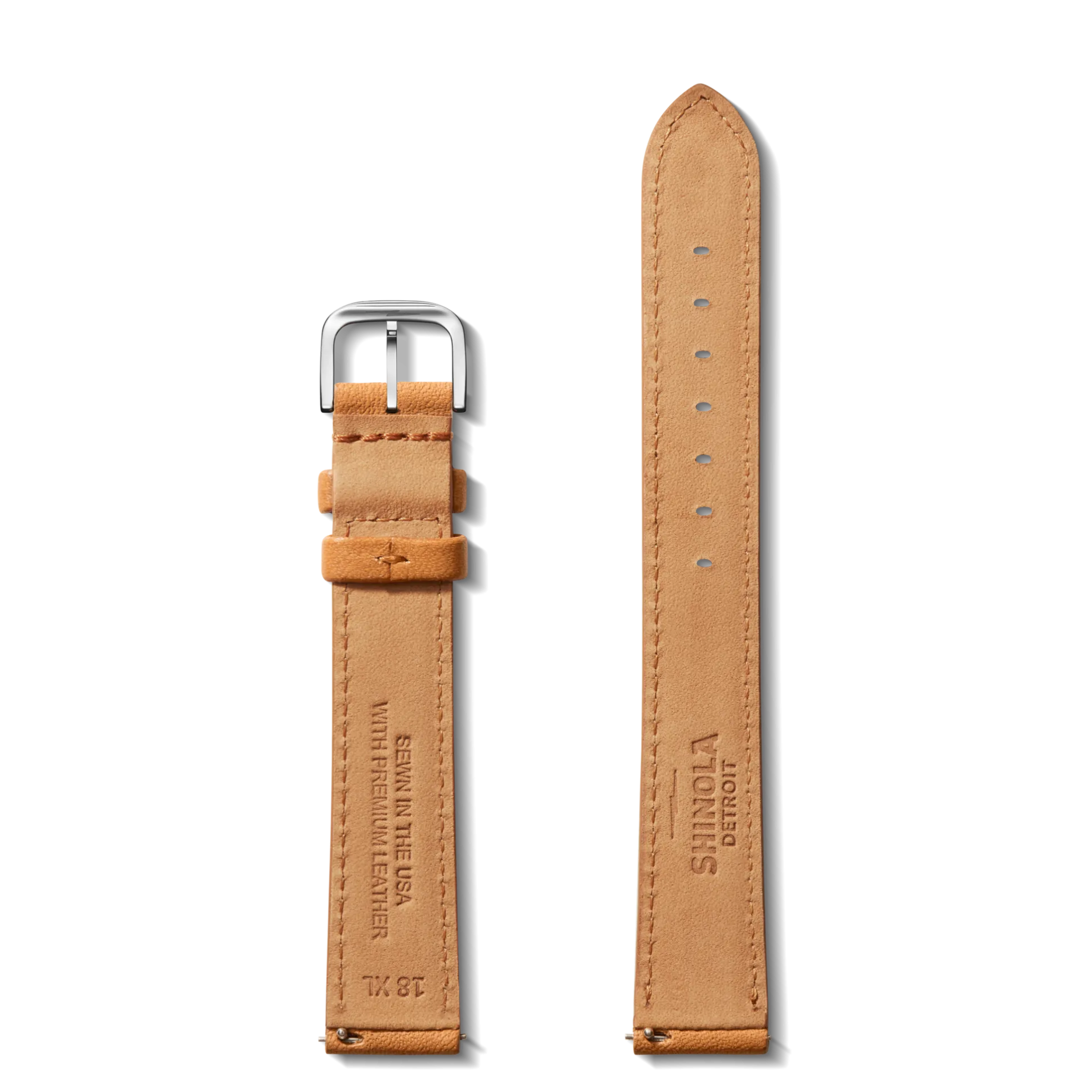 18mm Bourbon Leather Watch Strap