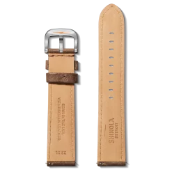 22mm British Tan Leather Watch Strap (XL)
