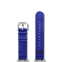 20mm Cobalt Blue Split Nylon Apple Watch Strap