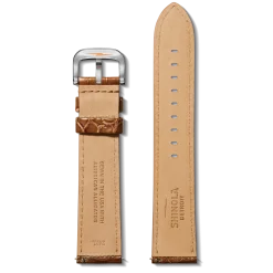 24mm Cognac Alligator Leather Watch Strap (Long)