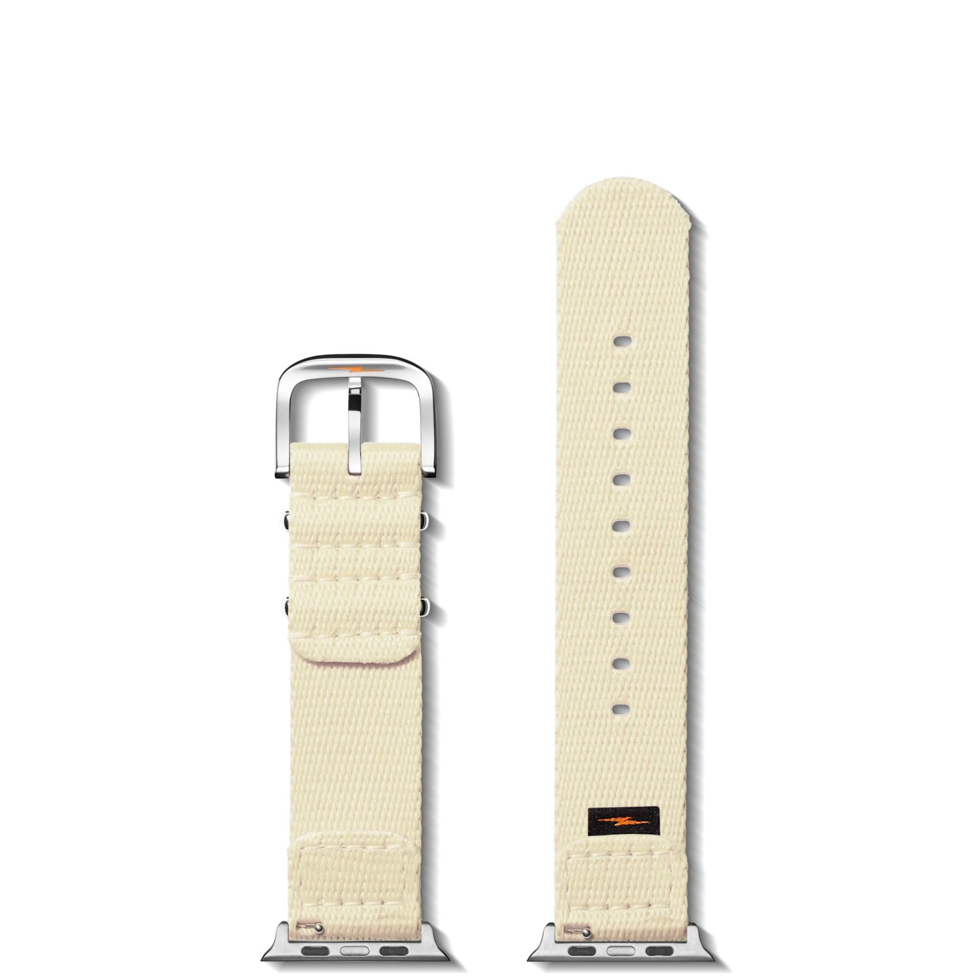 20mm Cream Split Nylon Apple Watch Strap