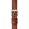 20mm Dark Cognac Leather Watch Strap