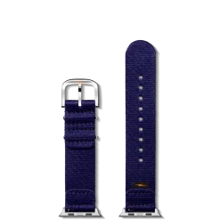 20mm Dark Navy Split Nylon Apple Watch Strap
