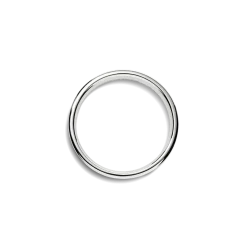 4mm Flat White Gold Band